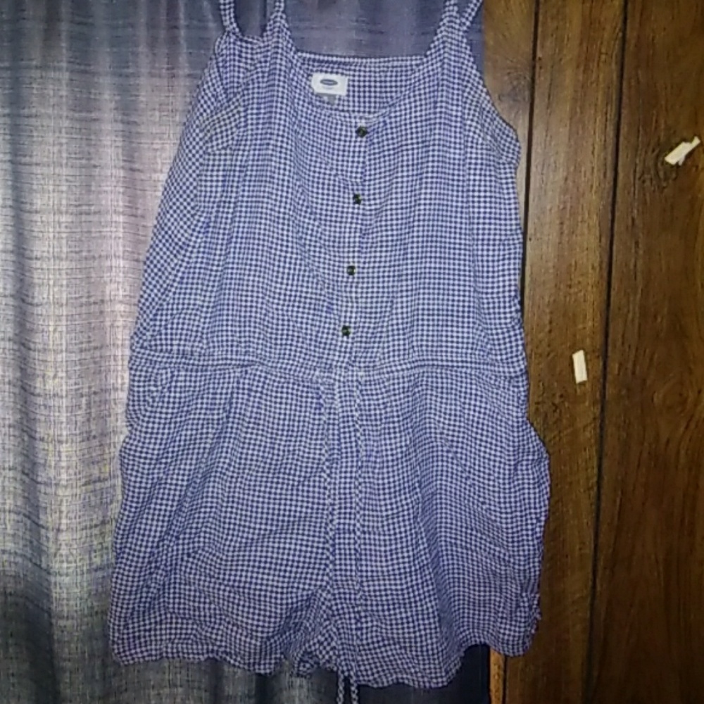 Old navy checkered romper